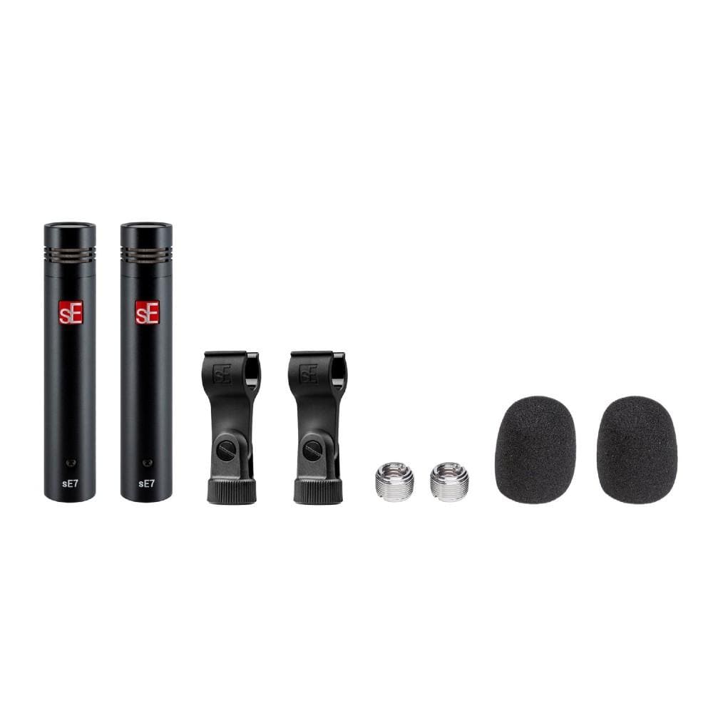se electronics condenser microphones se electronics se7 small diaphragm condenser microphone- matched stereo pair