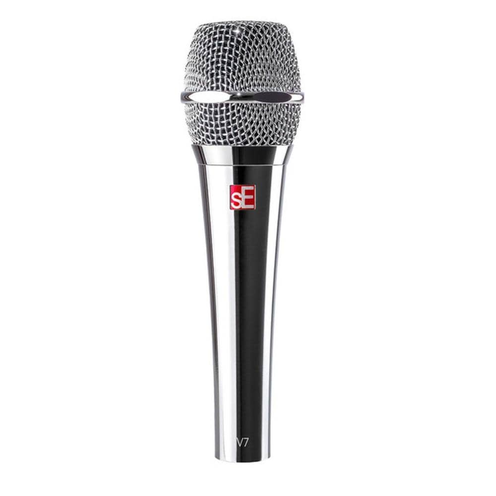 se electronics dynamic microphones se electronics v7 chrome supercardioid dynamic handheld microphone