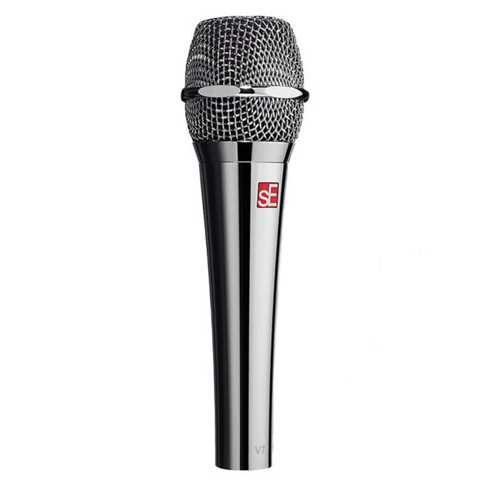 se electronics dynamic microphones se electronics v7 chrome supercardioid dynamic handheld microphone