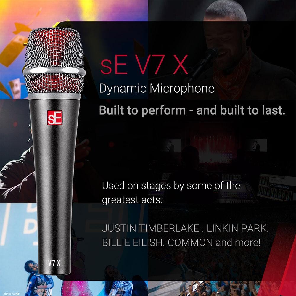 se electronics dynamic microphones se electronics v7x supercardioid dynamic microphone