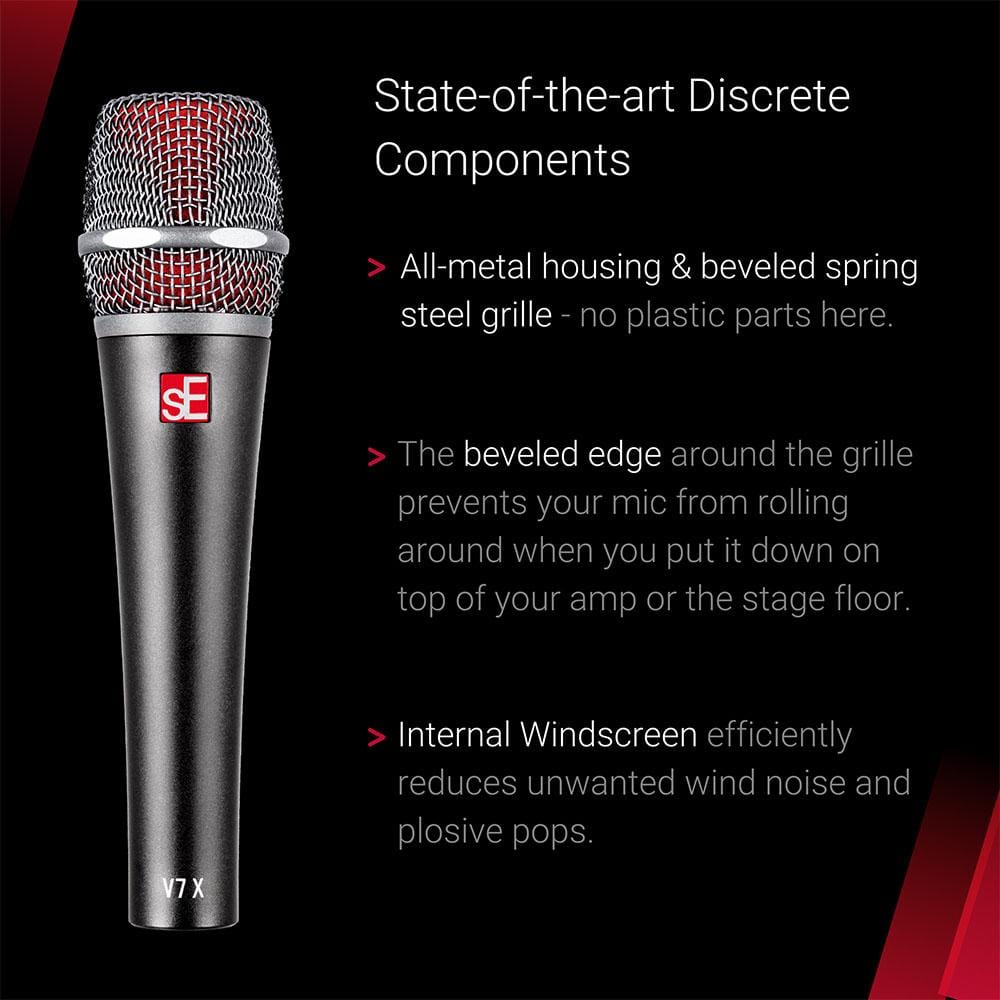 se electronics dynamic microphones se electronics v7x supercardioid dynamic microphone