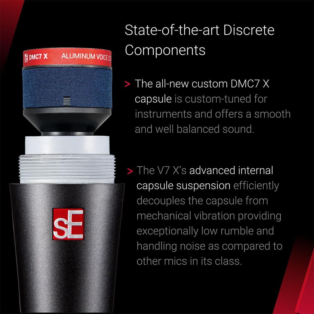 se electronics dynamic microphones se electronics v7x supercardioid dynamic microphone