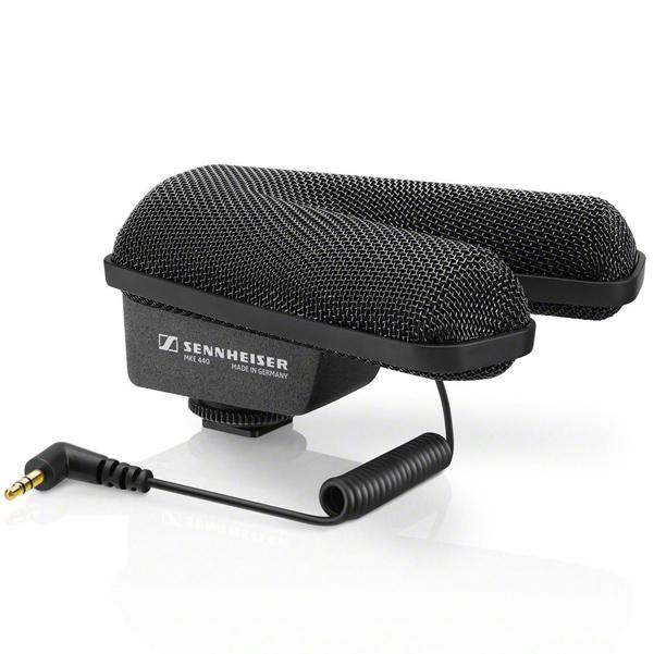 sennheiser condenser microphones sennheiser mke 440 compact stereo shotgun condenser microphone