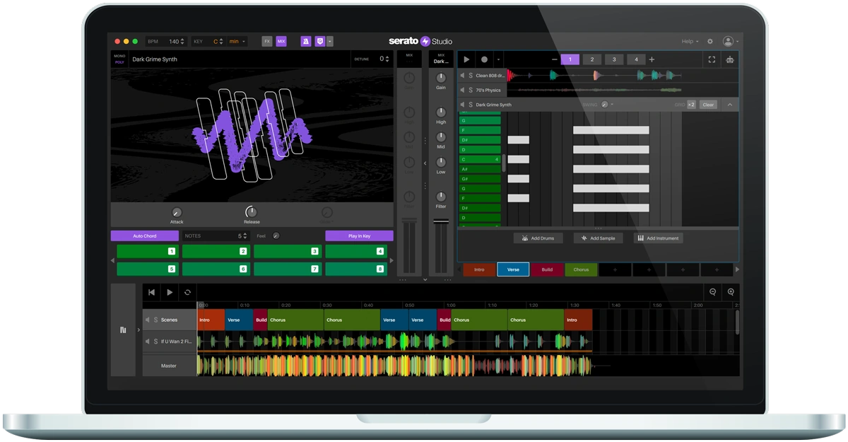 SERATO DAW Software Serato Studio Beat and Remix Production Software