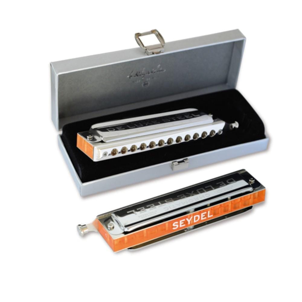 seydel harmonicas key c seydel 54480 steel deluxe chromatic harmonica #style_key-c