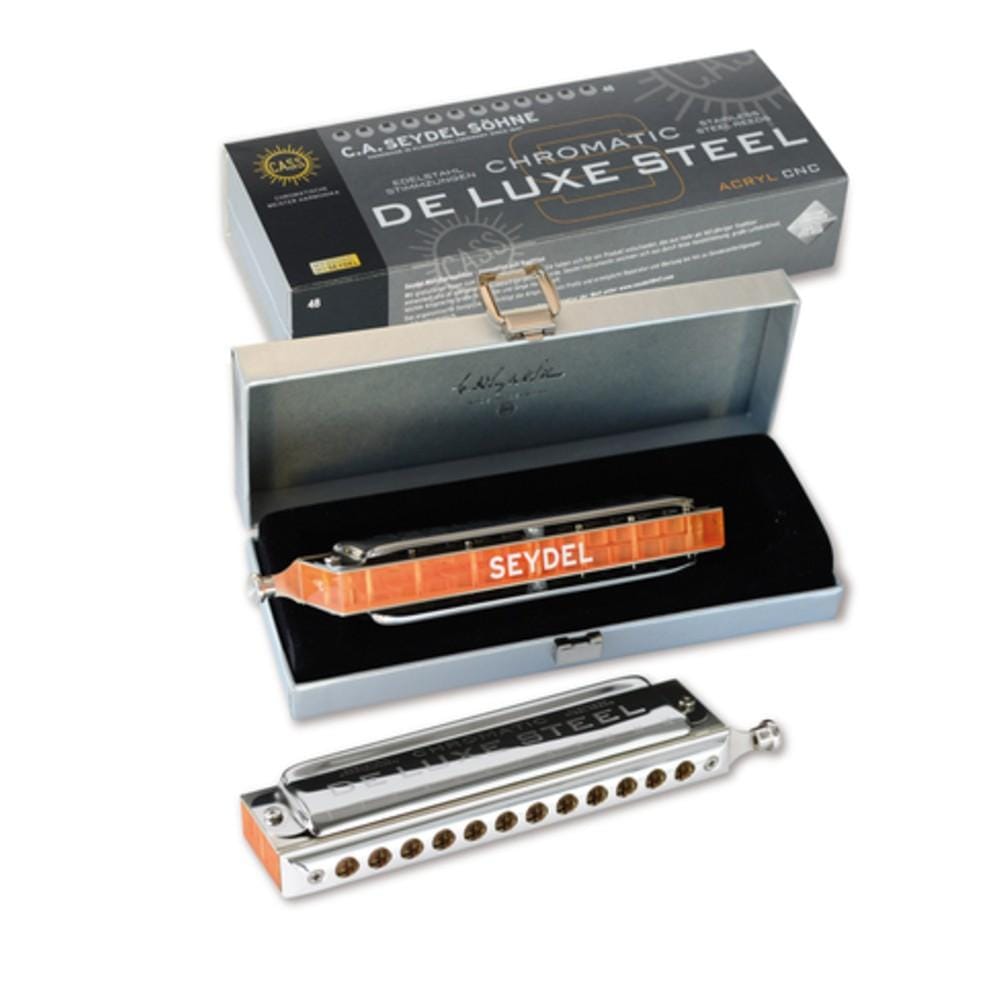 seydel harmonicas seydel 54480 steel deluxe chromatic harmonica #style_key-lf