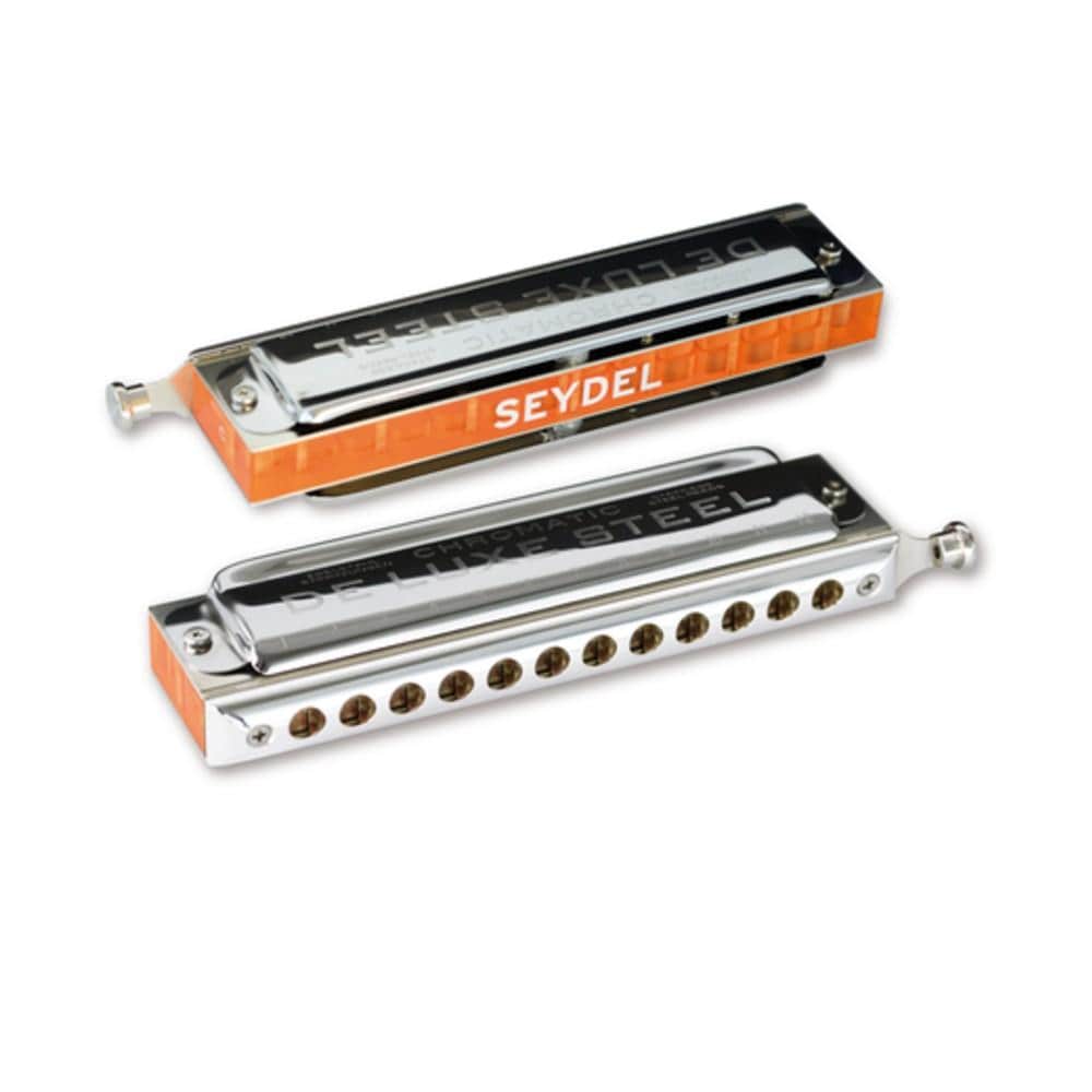 seydel harmonicas seydel 54480 steel deluxe chromatic harmonica #style_key-c