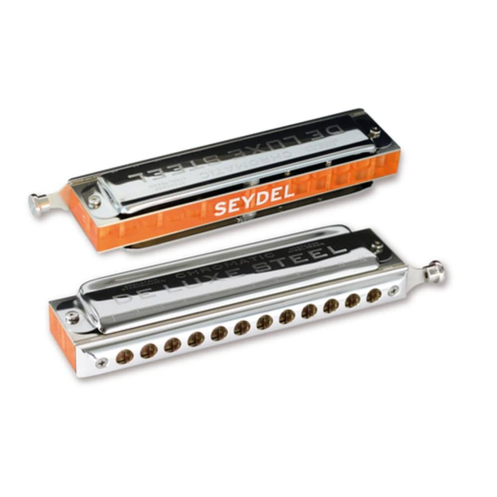 seydel harmonicas seydel 54480 steel deluxe chromatic harmonica #style_key-g
