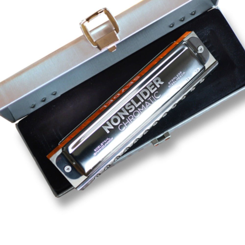 Seydel Harmonicas Seydel 54481C Non Slider Chromatic Deluxe Steel C Harmonica