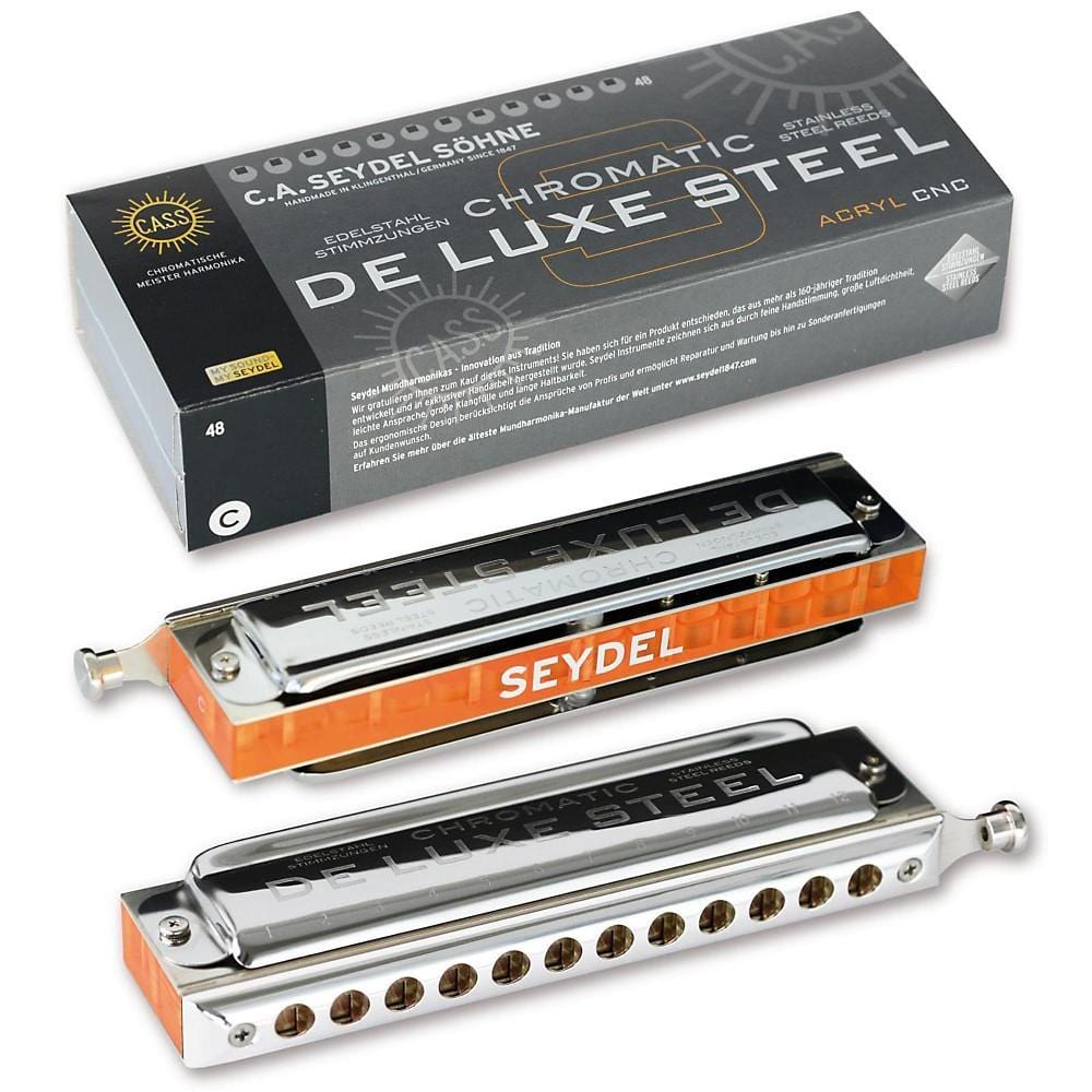 seydel harmonicas seydel 54488c deluxe steel orchestra key c chromatic