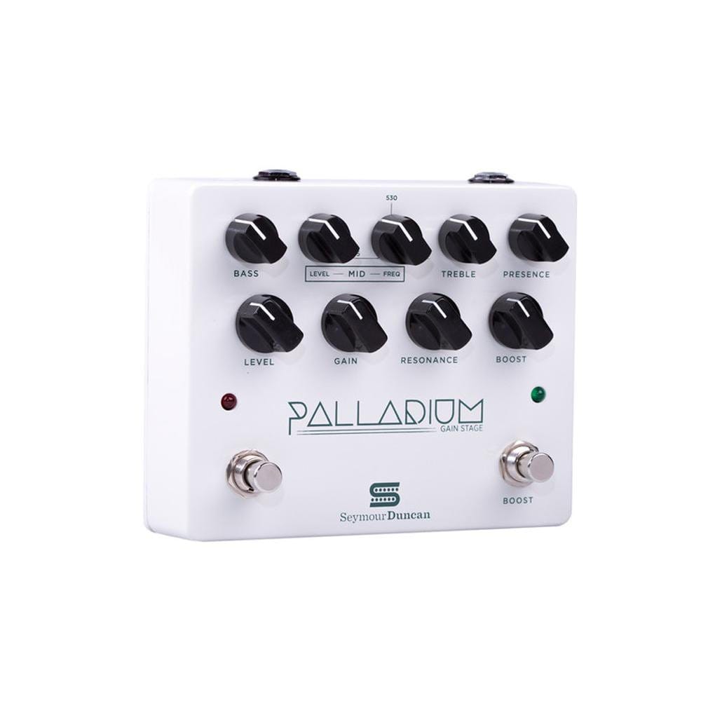 seymour duncan effect pedals glossy white seymour duncan 11900-009b palladium gain stage guitar fx effects pedal #color_glossy-white