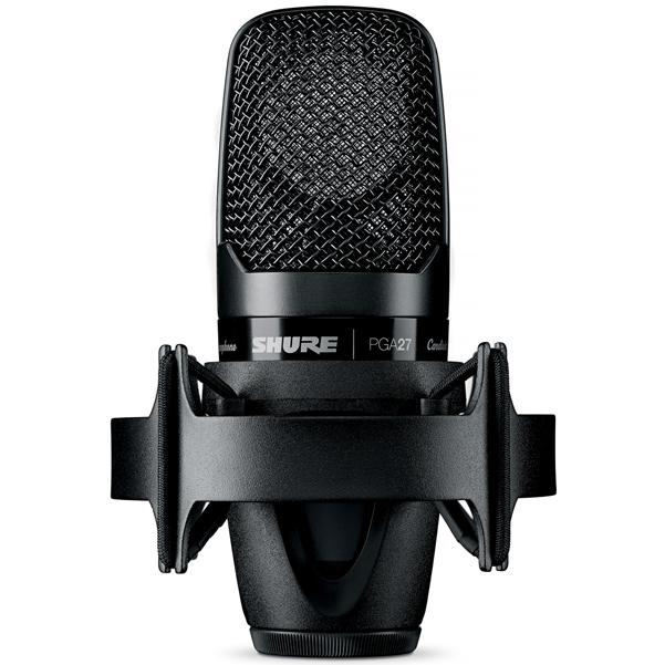 shure condenser microphones shure pga27lc large diaphragm side-address cardioid condenser microphone