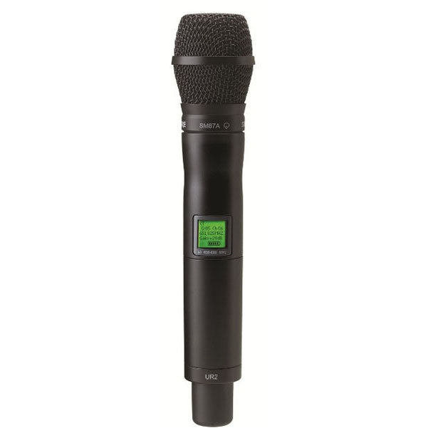 shure condenser microphones shure sm87a microphone w/ ur2 handheld transmitter