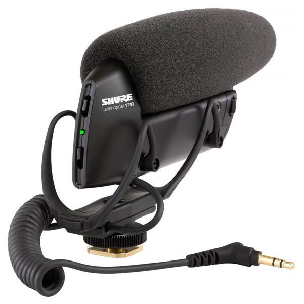 shure condenser microphones shure vp83 lenshopper camera-mount condenser microphone