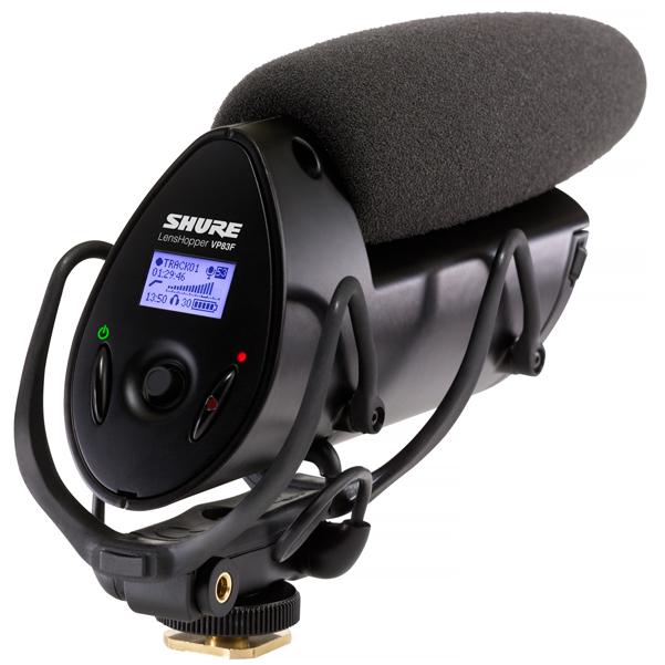 shure condenser microphones shure vp83f lenshopper camera-mount condenser microphone with integrated flash recording