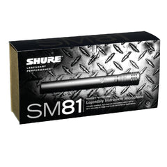 Shure Condenser Microphones Silver Shure SM81 LC-X Condenser Instrument Microphone