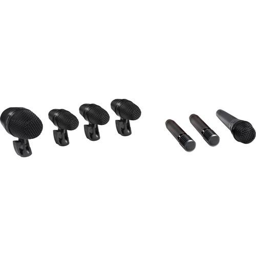 shure drumkit microphones shure pgadrumkit7 7-piece drum microphone kit