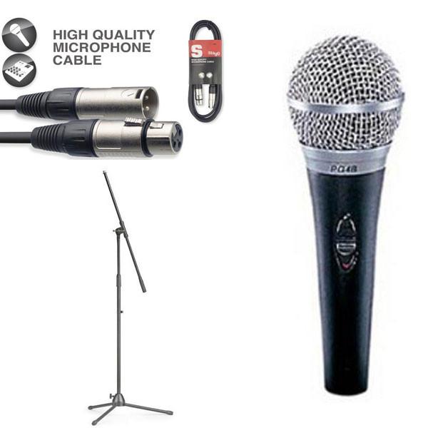 shure dynamic microphones shure pg48lc cardioid microphone bundle