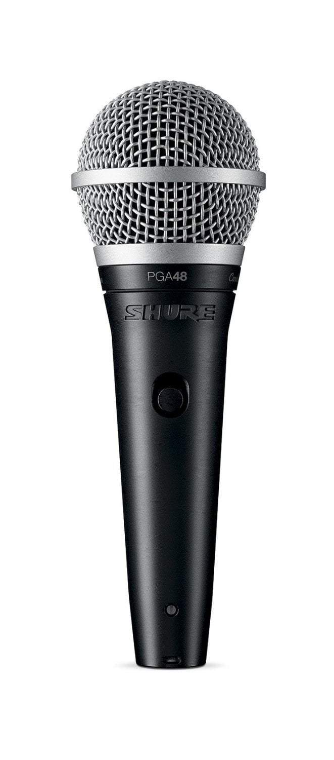 shure dynamic microphones shure pga48-lc cardioid dynamic vocal microphone without cable
