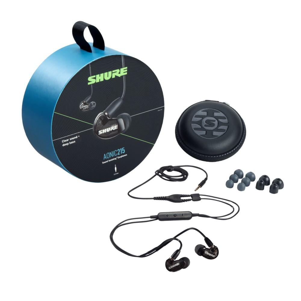 shure earphones black shure se215dy+uni-a se215 earphone