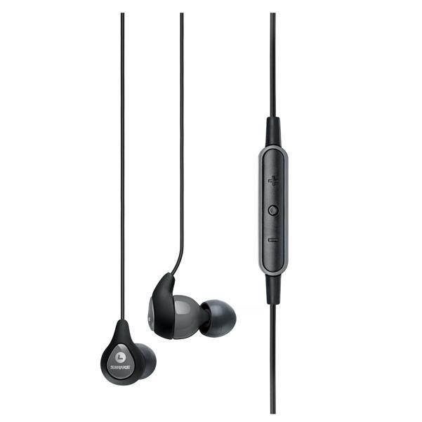 shure earphones shure se112m-gra sound isolating earphones with remote + mic