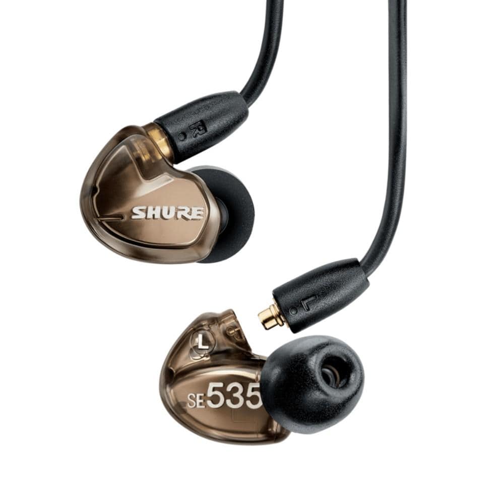 shure earphones shure se535 sound isolating earphones - bronze