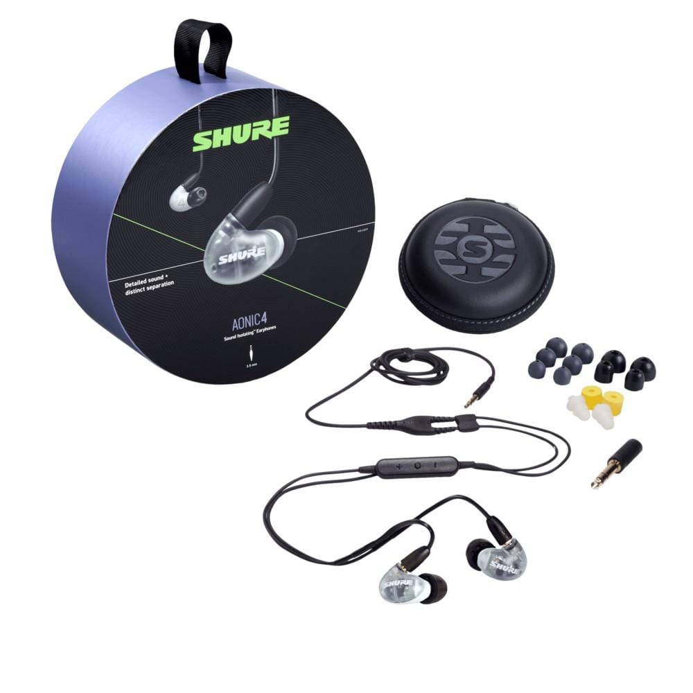 shure earphones white shure se42hy+uni-a sound isolating earphones #color_white
