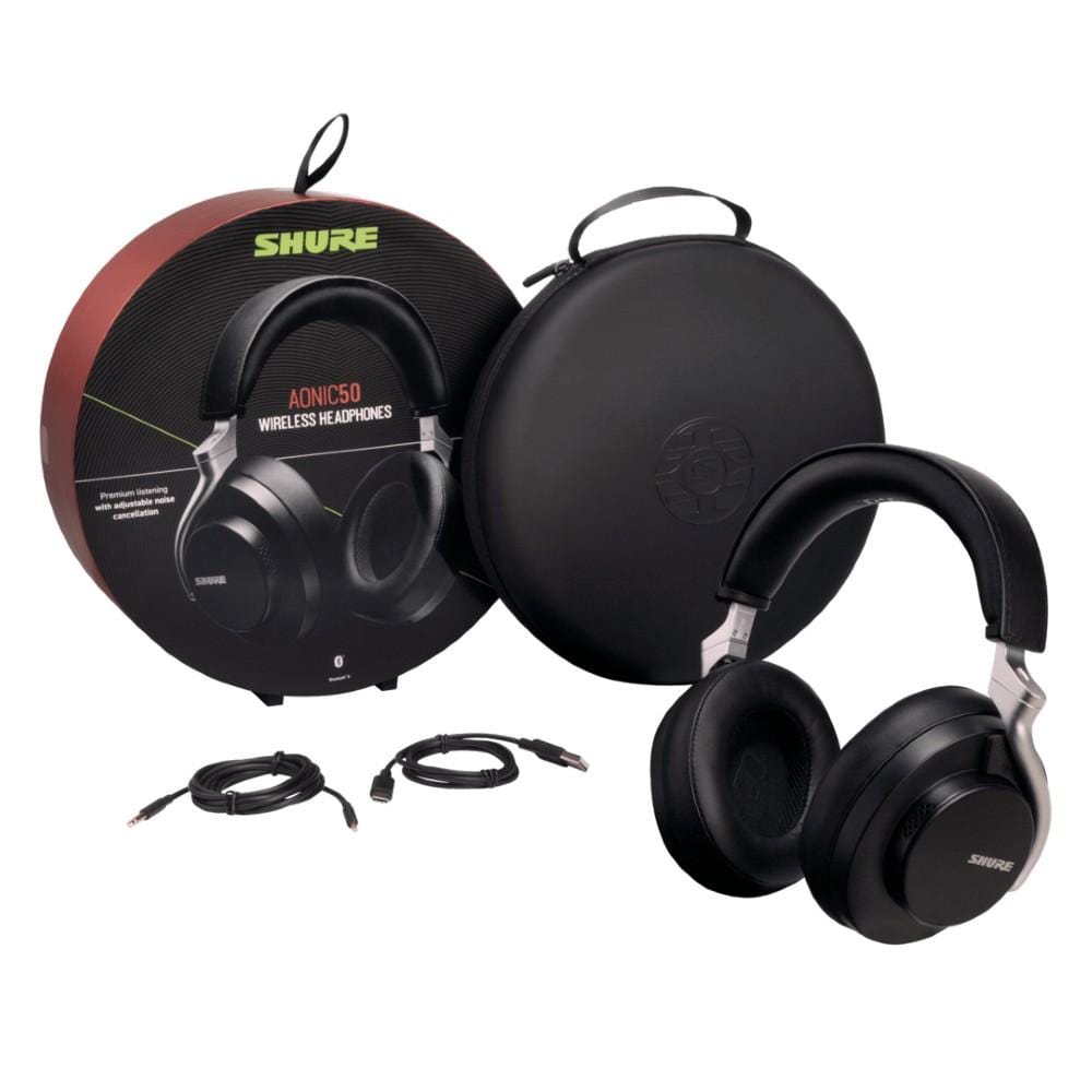 shure headphones shure aonic 50 sbh2350 wireless noise-canceling headphones #color_black