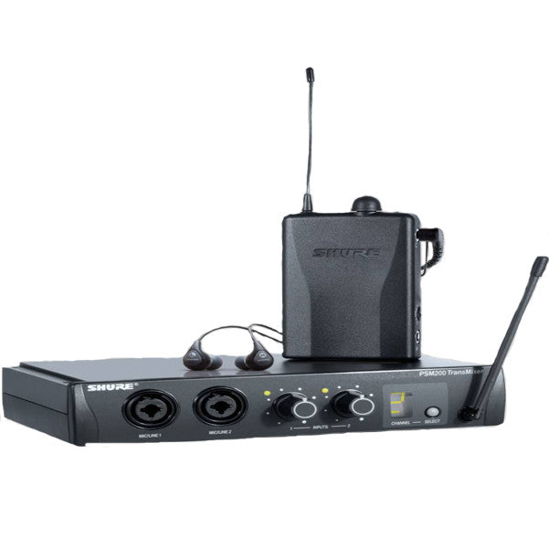 shure wireless systems shure ep2tr112gr wireless personal monitor systen set