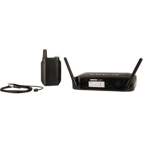 shure wireless systems shure glxd14/wl93 lavalier wireless system (z2 band 2400 - 2483.5 mhz)