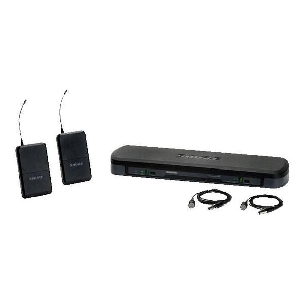 shure wireless systems shure pg188/pg185 dual lavalier wireless system