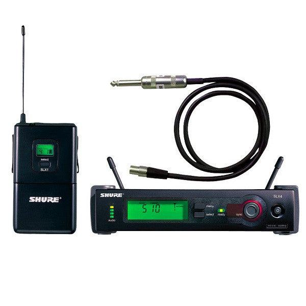 shure wireless systems shure slx14e guitar/bass wireless system