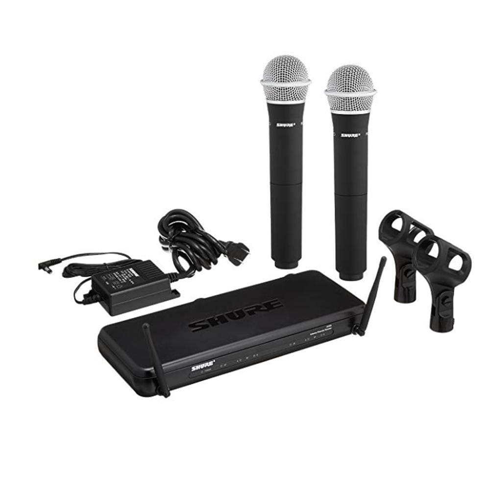 shure wireless systems shure svx288/pg58 wireless microphone
