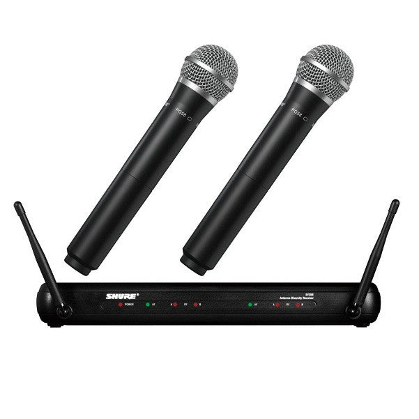 shure wireless systems shure svx288epg58 dual vocal wireless system