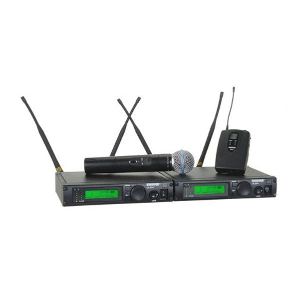 shure wireless systems shure ulxp124/beta58 dual channel mixed system