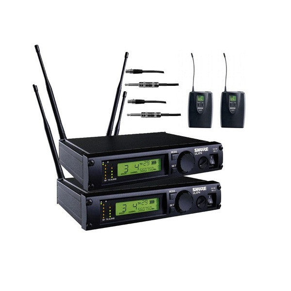shure wireless systems shure ulxp14d pro dual wireless (g3 band, 470 - 505 mhz)