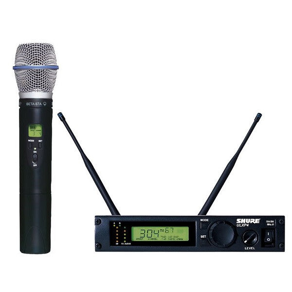 shure wireless systems shure ulxp24d/beta87a dual handheld wireless microphone system
