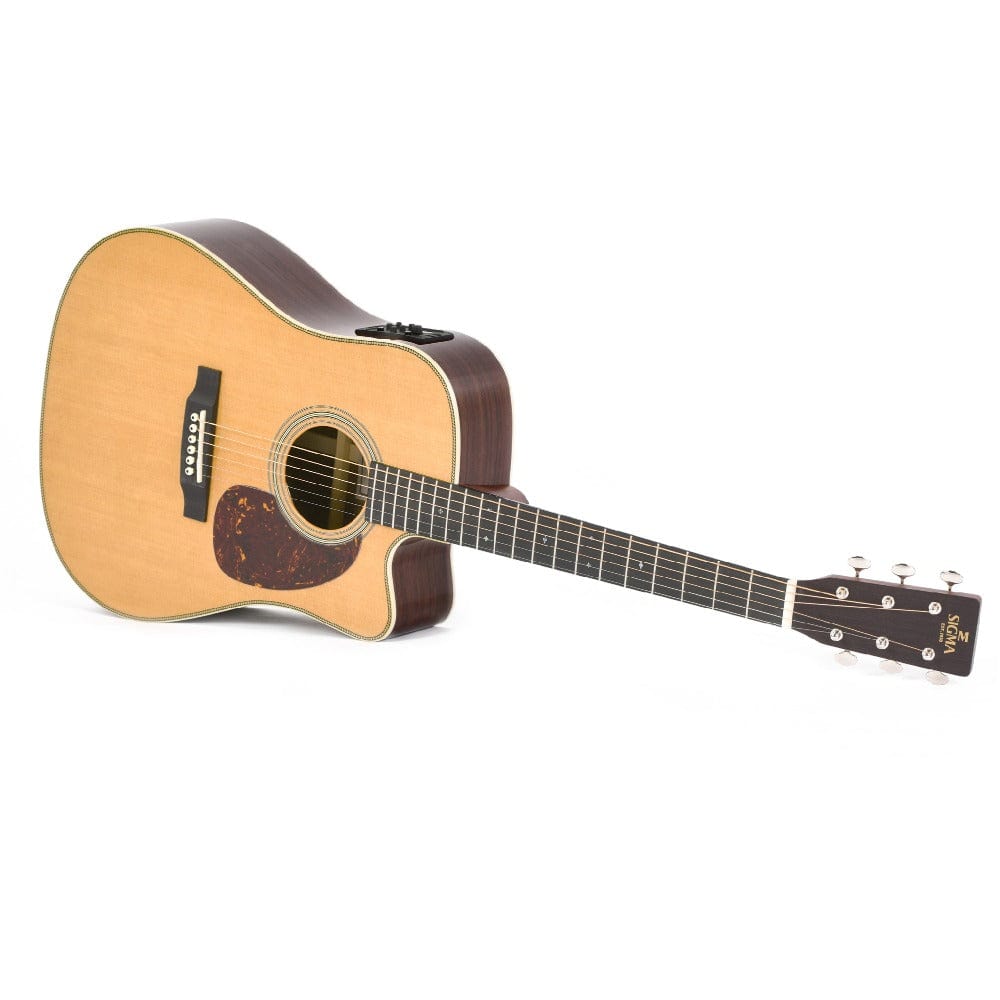 sigma electro acoustic guitars sigma dtc-28he 6 string electro acoustic guitar