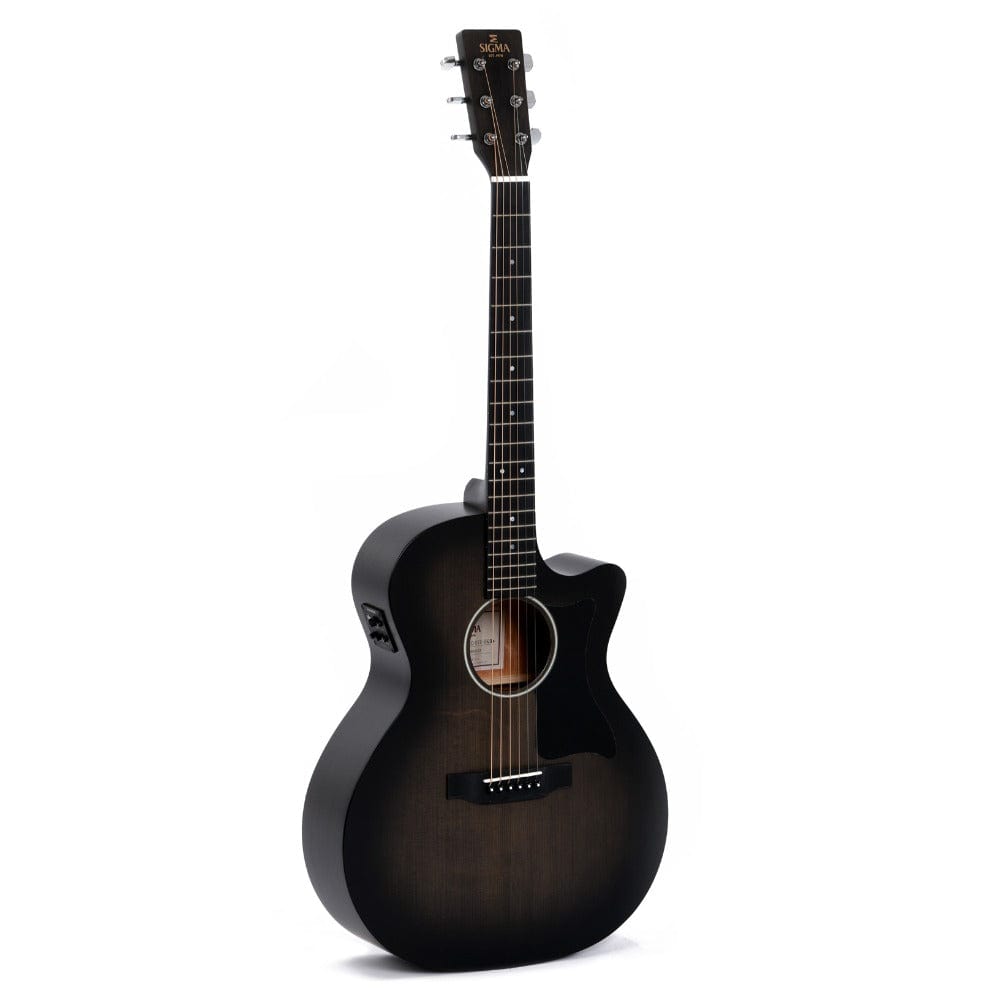 sigma electro acoustic guitars sigma gmc-ste-bkb 6 string electro acoustic guitar