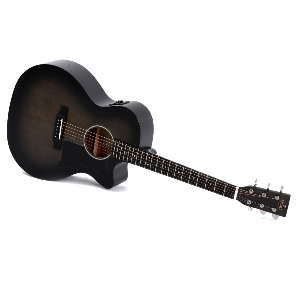 sigma electro acoustic guitars sigma gmc-ste-bkb 6 string electro acoustic guitar