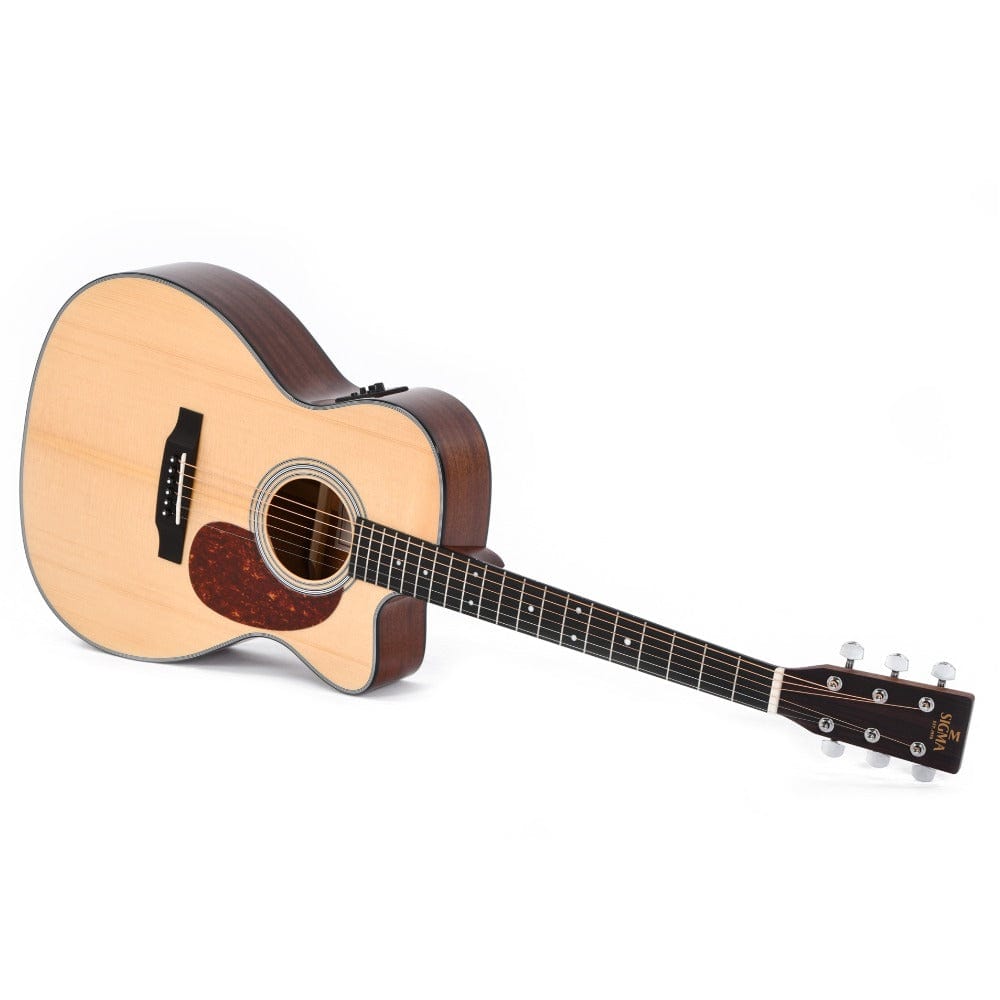 sigma electro acoustic guitars sigma ooomc-1e 6 string electro acoustic guitar #color_natural