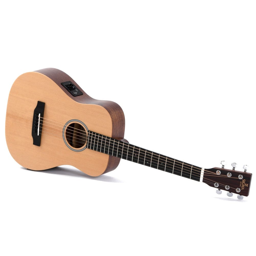 sigma electro acoustic guitars sigma tm-12e 6 string electro acoustic travel guitar