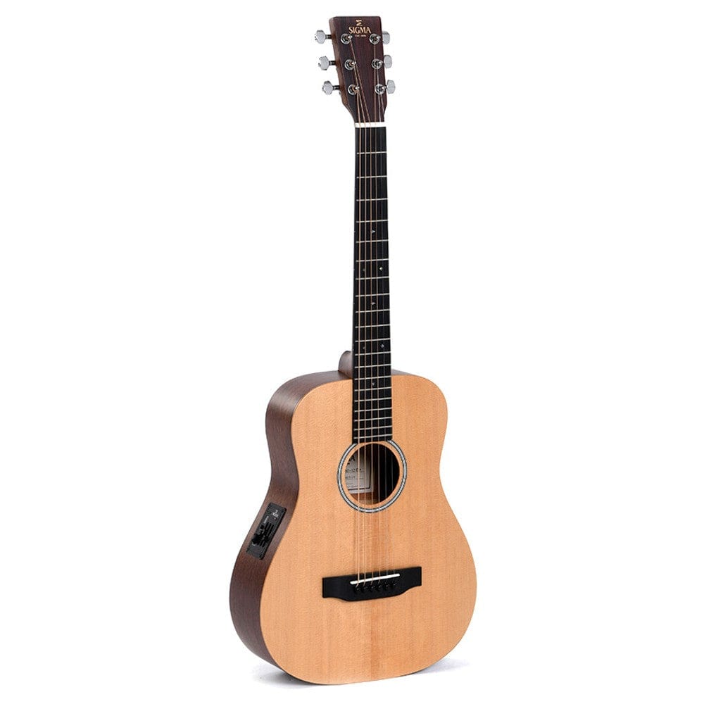 sigma electro acoustic guitars sigma tm-12e 6 string electro acoustic travel guitar #color_natural