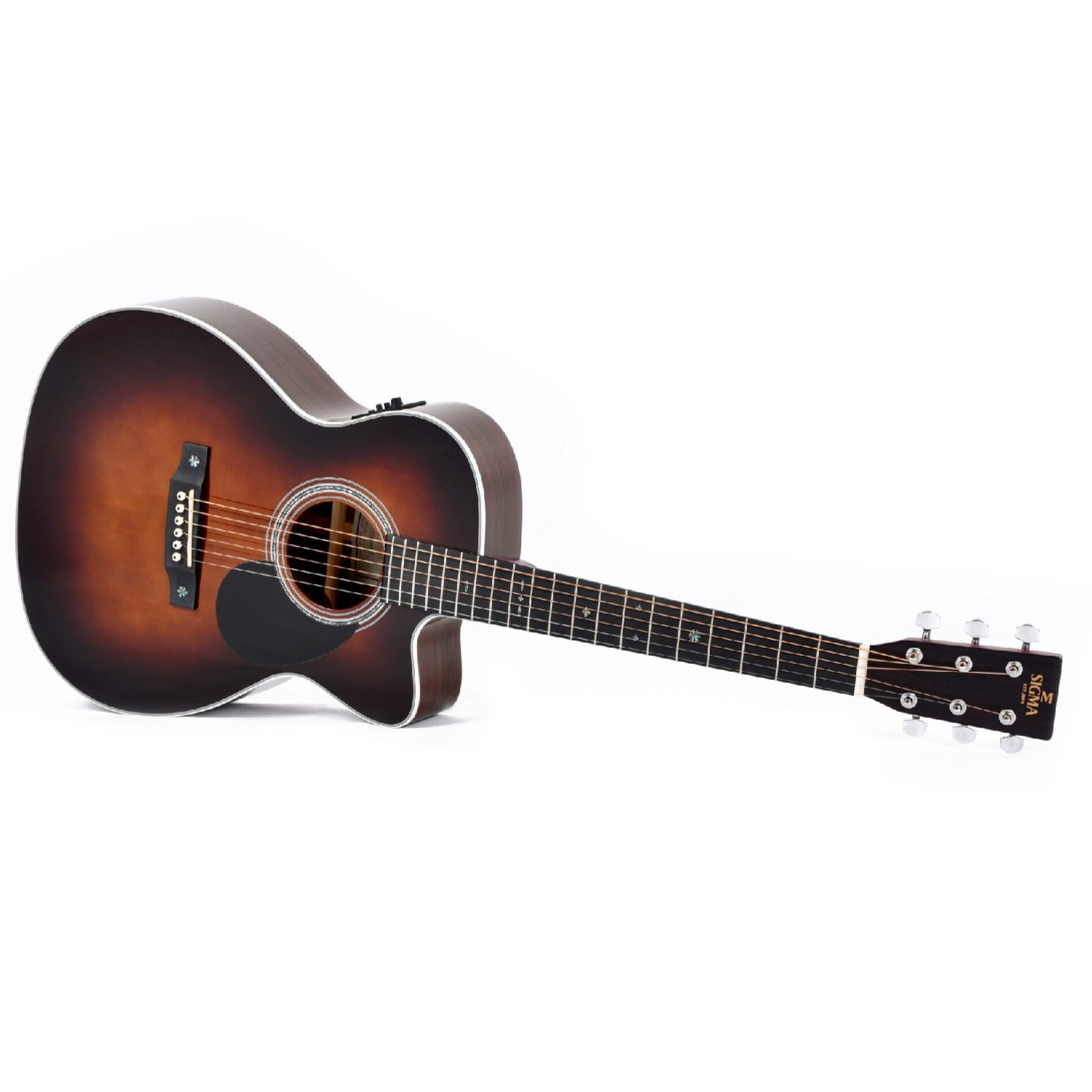 Sigma Electro Acoustic Guitars Sunburst Sigma OMTC-1E-SB 6 String Electro Acoustic Guitar