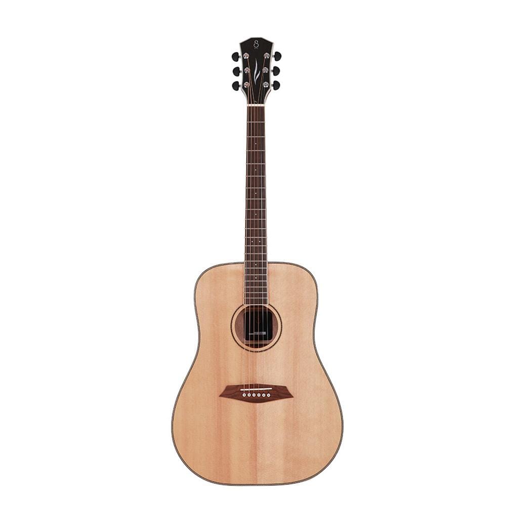 sire acoustic guitars natural sire r3-dz dreadnought 6-string acoustic guitar - natural #color_natural