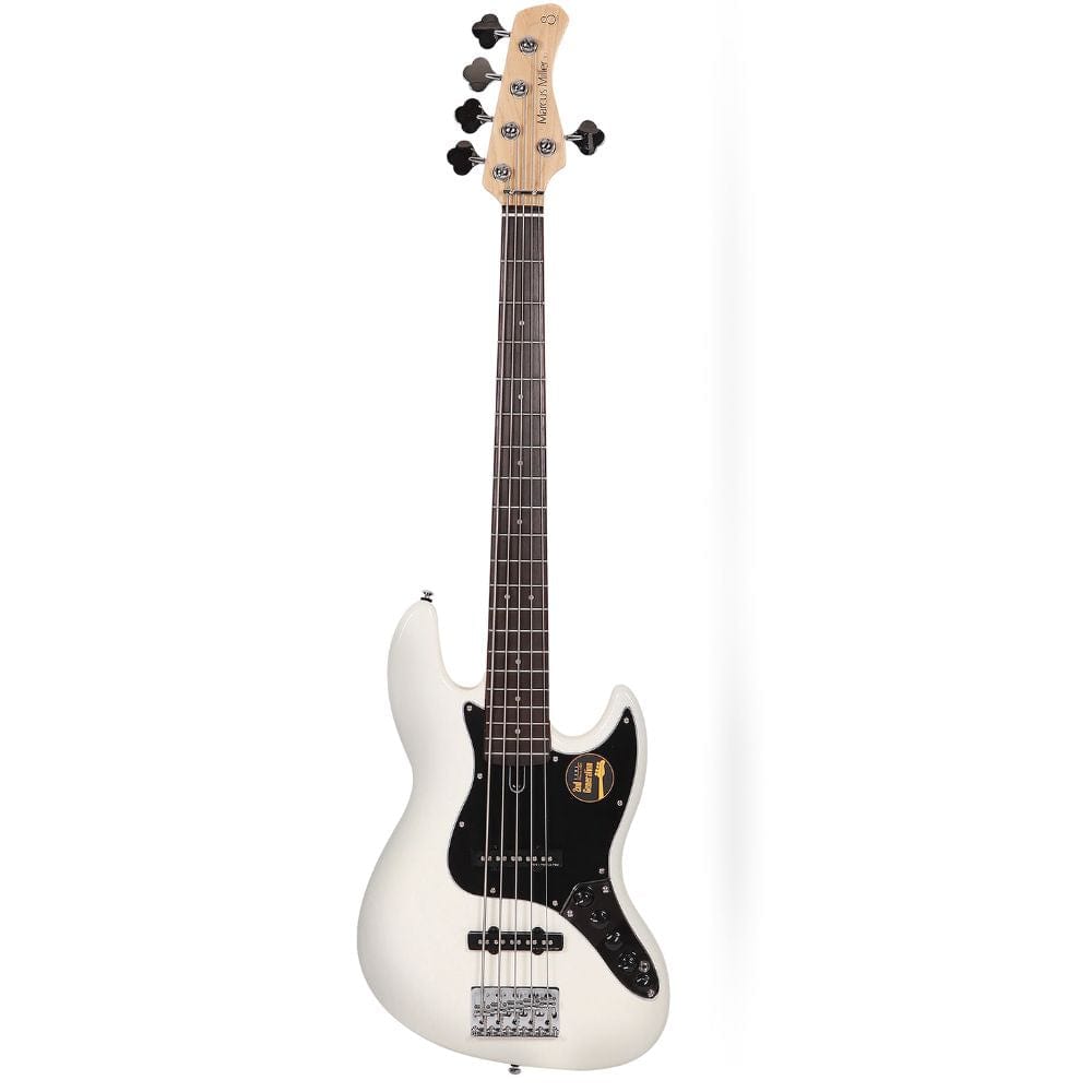 sire bass guitars antique white sire marcus miller v3 2nd generation 4 string bass guitar- left-handed