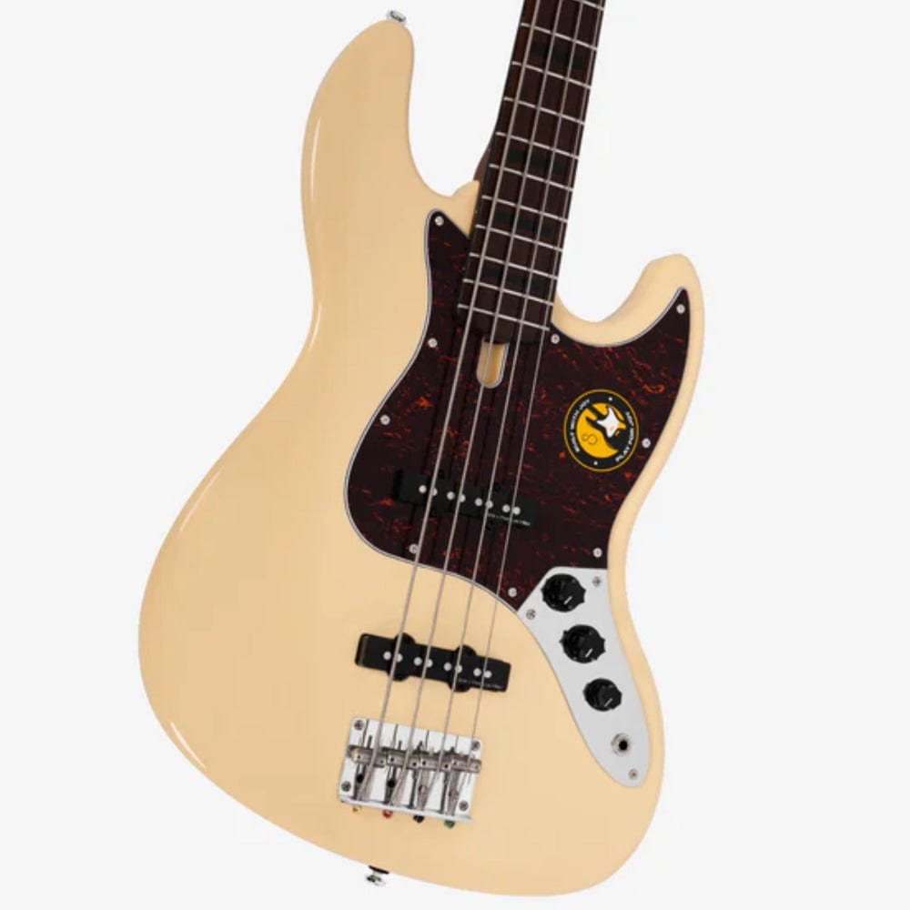 sire bass guitars sire marcus miller v5 alder 4-string bass guitar #color_vintage-white
