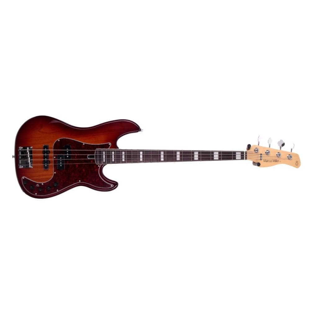 sire bass guitars tobacco sunburst sire marcus miller p7 alder 4-string electric bass guitar #color_tobacco-sunburst