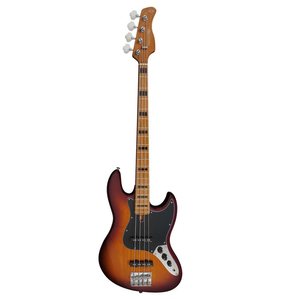 sire bass guitars tobacco sunburst sire marcus miller v5 alder 4-string bass guitar #color_tobacco-sunburst