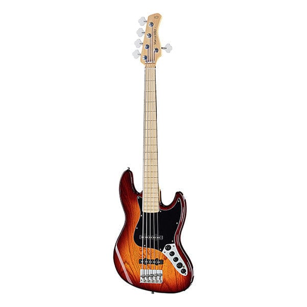 sire bass guitars tobacco sunburst sire marcus miller v7 5-strings vintage swamp ash fretless bass guitar